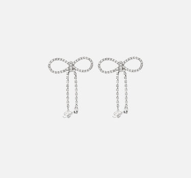 BLUMARINE Orecchini  design fiocco SILVER Donna 
