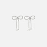 BLUMARINE Orecchini  design fiocco SILVER Donna 