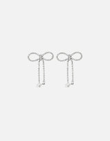 BLUMARINE Orecchini  design fiocco SILVER Donna 