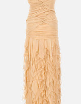 Abito in georgette con ruches 4A408A N0820 BLUMARINE 