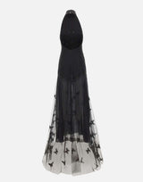 Abito lungo in tulle con ricami 4A430A F0990 BLUMARINE 