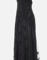 Abito lungo in tulle con ricami 4A430A F0990 BLUMARINE 