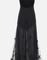 Abito lungo in tulle con ricami 4A430A F0990 BLUMARINE 