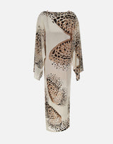 BLUMARINE Abito in maglia devoré MULTICOLOR Donna 