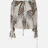 BLUMARINE Blusa in georgette con stampa WHITE Donna 