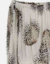 BLUMARINE Blusa in georgette con stampa WHITE Donna 