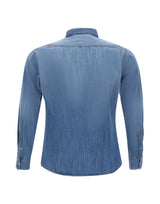 Camicia in denim con ricami TEX520 R00590JEANS BOB 