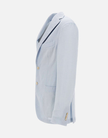 BOGLIOLI Blazer "50 K Jacket" Light Blue Uomo 