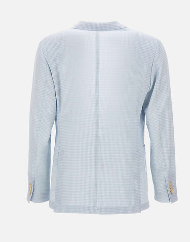BOGLIOLI Blazer "50 K Jacket" Light Blue Uomo 