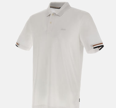 BOSS Polo Boss in cotone WHITE Uomo 