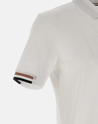 BOSS Polo Boss in cotone WHITE Uomo 