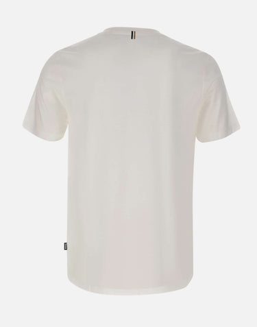 BOSS T-shirt slim fit in cotone mercerizzato WHITE Uomo 