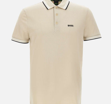 BOSS Polo "Paddy" BEIGE Uomo 