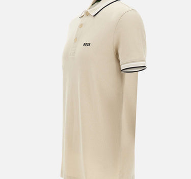BOSS Polo "Paddy" BEIGE Uomo 