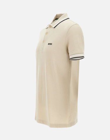 BOSS Polo "Paddy" BEIGE Uomo 