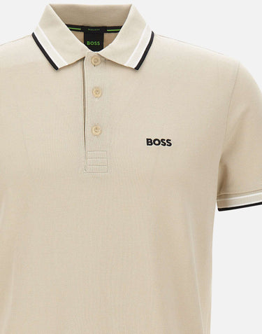 BOSS Polo "Paddy" BEIGE Uomo 