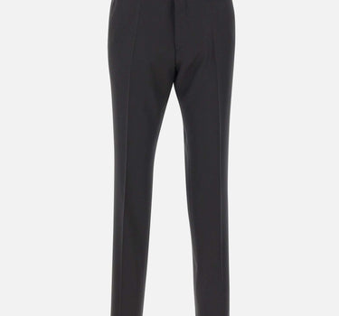 BOSS Pantaloni slim fit in serge di lana vergine BLACK Uomo 