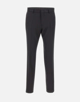 BOSS Pantaloni slim fit in serge di lana vergine BLACK Uomo 