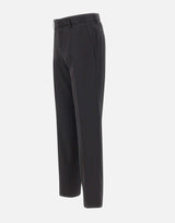 BOSS Pantaloni slim fit in serge di lana vergine BLACK Uomo 