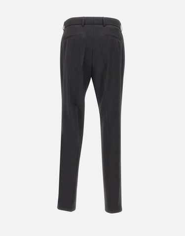 BOSS Pantaloni slim fit in serge di lana vergine BLACK Uomo 
