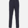 BOSS Pantaloni slim fit in serge di lana vergine BLUE Uomo 