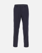 BOSS Pantaloni slim fit in serge di lana vergine BLUE Uomo 