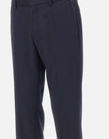 BOSS Pantaloni slim fit in serge di lana vergine BLUE Uomo 