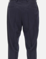 BOSS Pantaloni slim fit in serge di lana vergine BLUE Uomo 