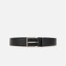 BOSS Cintura in pelle liscia con fibbia ad ardiglione BLACK Uomo 