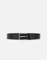 BOSS Cintura in pelle liscia con fibbia ad ardiglione BLACK Uomo 