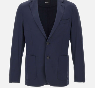 BOSS Blazer slim fit in jersey elasticizzato ad alte prestazioni BLUE Uomo 