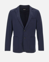 BOSS Blazer slim fit in jersey elasticizzato ad alte prestazioni BLUE Uomo 