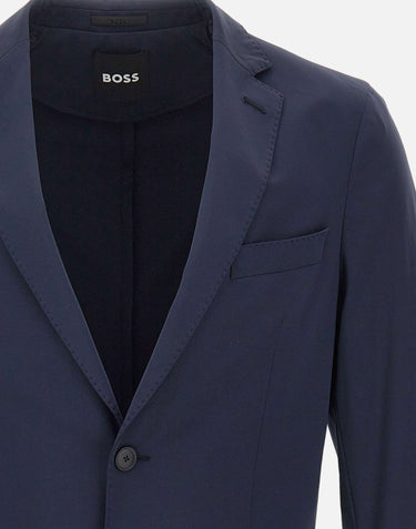 BOSS Blazer slim fit in jersey elasticizzato ad alte prestazioni BLUE Uomo 