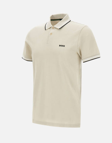 BOSS Polo "Paul" BEIGE Uomo 