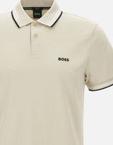 BOSS Polo "Paul" BEIGE Uomo 