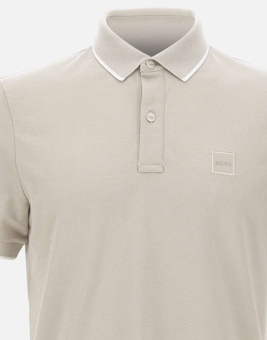 BOSS Polo "Passertip" GREY Uomo 