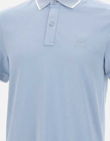 BOSS Polo "Passertip" Light Blue Uomo 