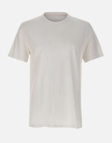BOSS T-shirt in cotone slub-yarn con dettaglio logo WHITE Uomo 