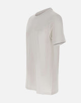 BOSS T-shirt in cotone slub-yarn con dettaglio logo WHITE Uomo 