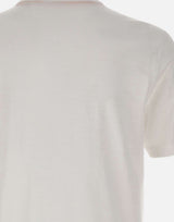 BOSS T-shirt in cotone slub-yarn con dettaglio logo WHITE Uomo 