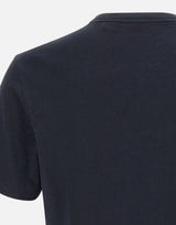 BOSS T-shirt in cotone slub-yarn con dettaglio logo BLUE Uomo 