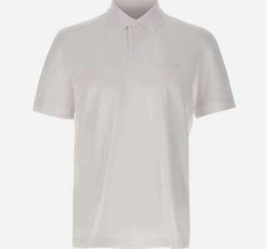 BOSS Polo in cotone interlock WHITE Uomo 