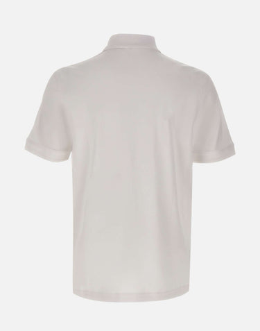 BOSS Polo in cotone interlock WHITE Uomo 