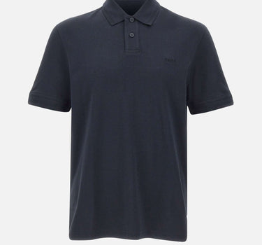 BOSS Polo in cotone interlock BLUE Uomo 