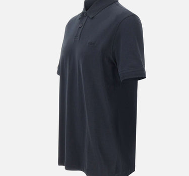 BOSS Polo in cotone interlock BLUE Uomo 