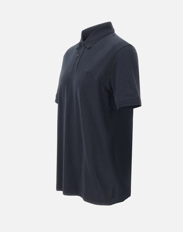BOSS Polo in cotone interlock BLUE Uomo 