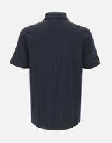 BOSS Polo in cotone interlock BLUE Uomo 