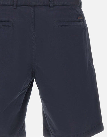 BOSS Bermuda slim fit in twill BLUE Uomo 