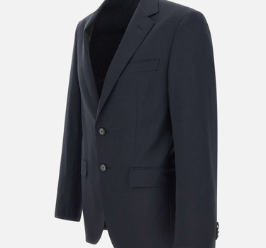 BOSS Blazer "H Huge" in lana rigenerata BLUE Uomo 