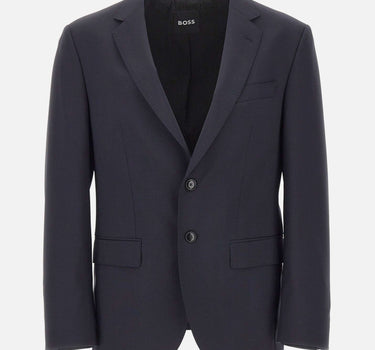 BOSS Blazer in lana vergine BLUE Uomo 